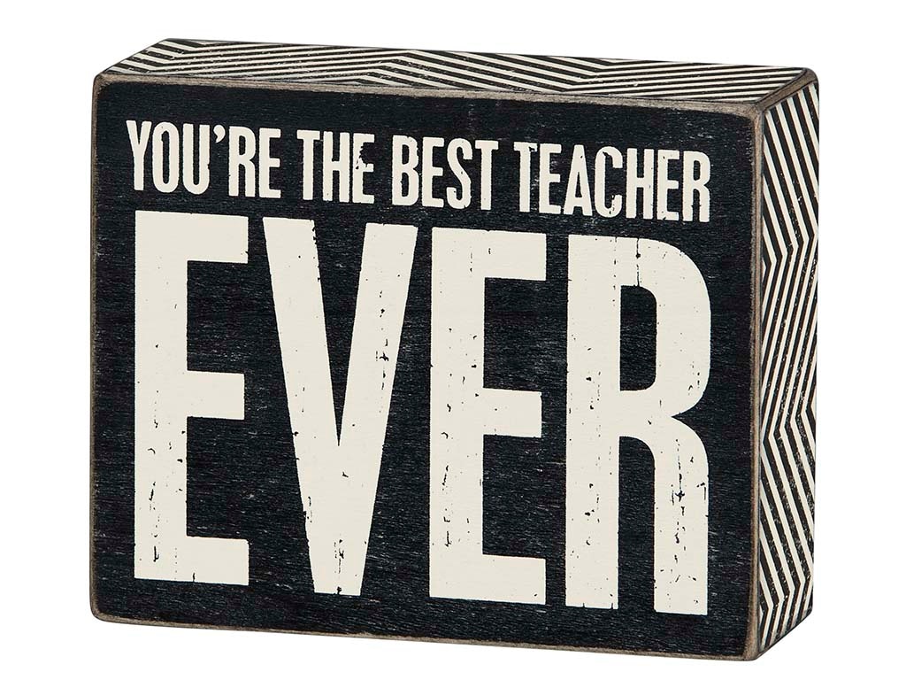 Primitives by Kathy Best Teacher Box Sign 23608