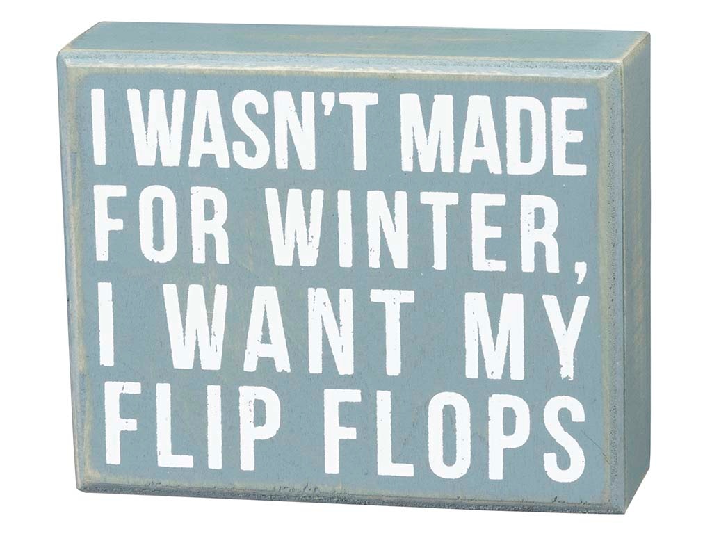 Primitives by Kathy Made for Winter Box Sign 23727
