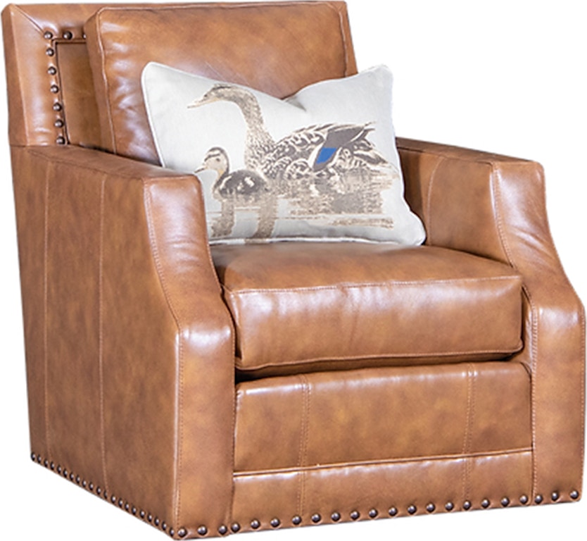American Heritage by Mayo Living Room Blue Ridge Leather Chair