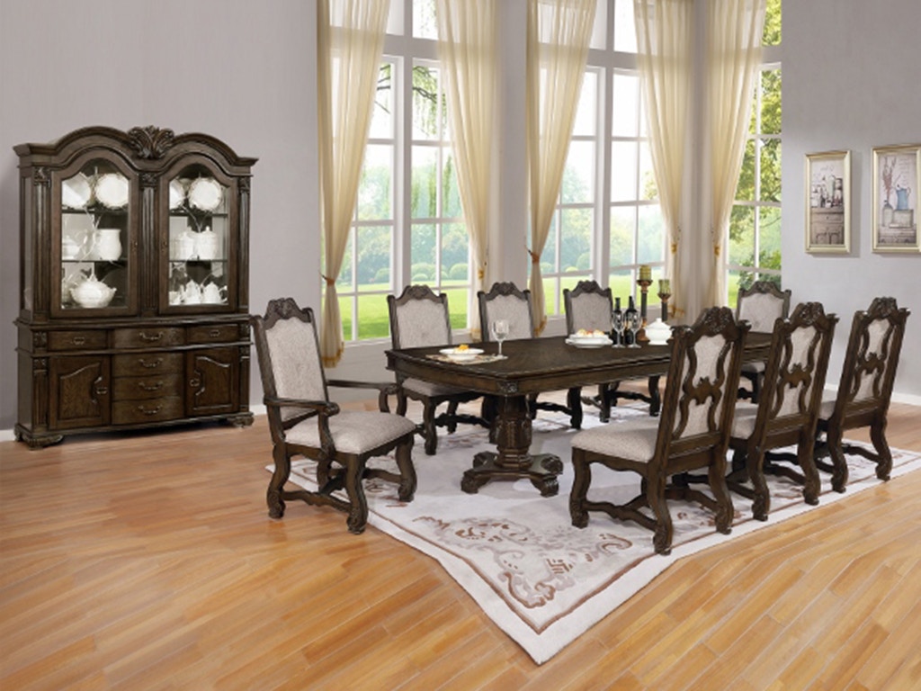 Crown Mark Casual Dining Neo Renaissance Dining Table 2420 Furniture