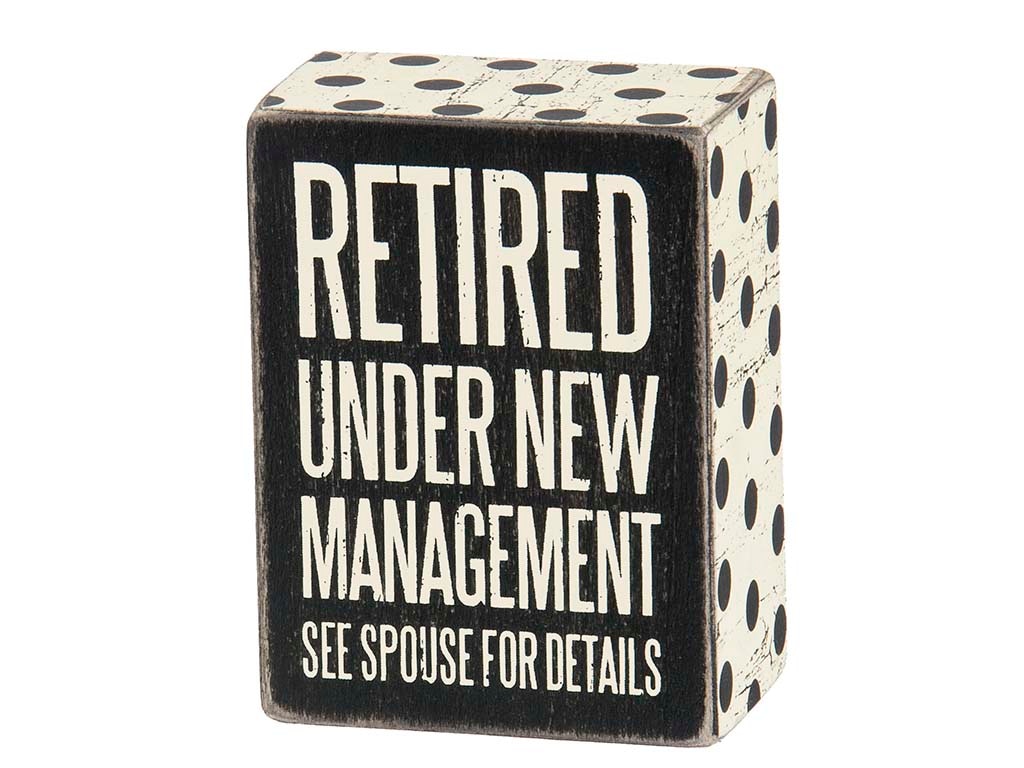 Primitives by Kathy New Management Box Sign 25212