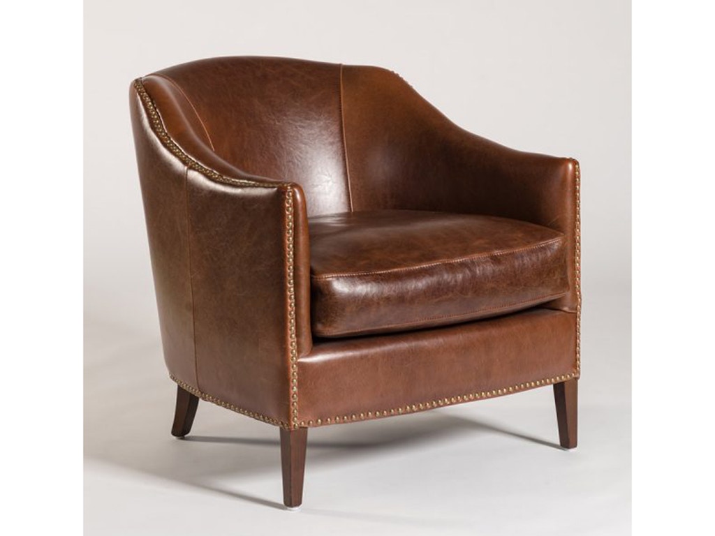 leather tweed chair