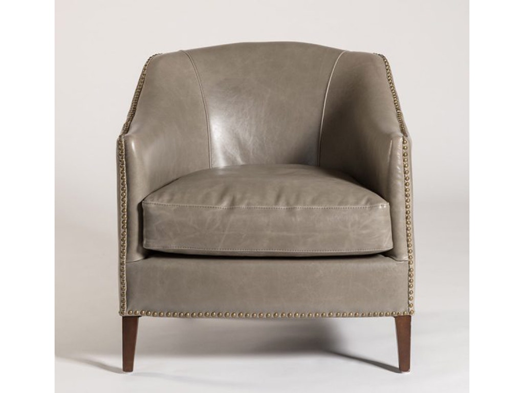 leather tweed chair