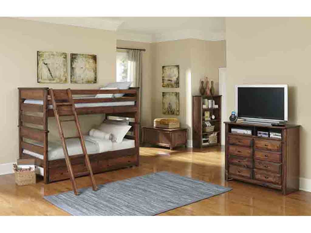 Trendwood LAGUNA TWIN/TWIN BUNK in American Chestnut Laguna Twin Twin Bunk AC