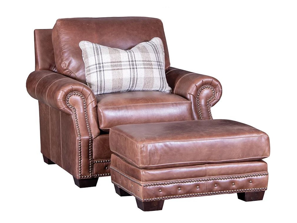 American Heritage by Mayo Living Room Heritage Leather Chair