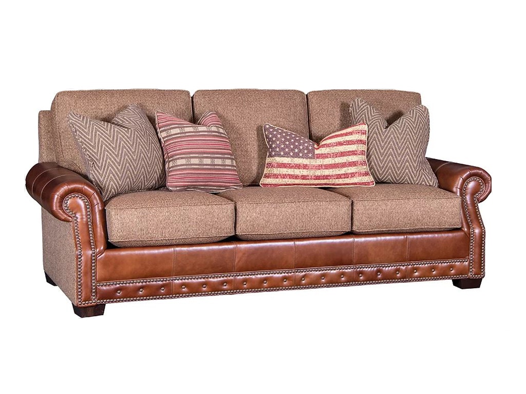American Heritage by Mayo Heritage Fabric/Leather Sofa 5586LF10