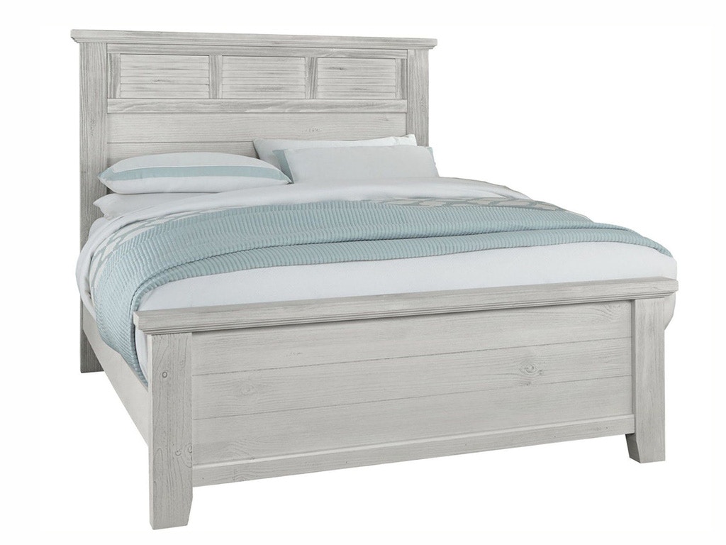 Vaughan-Bassett Furniture Company Sawmill Alabaster Louver Bed 694-559 Bed