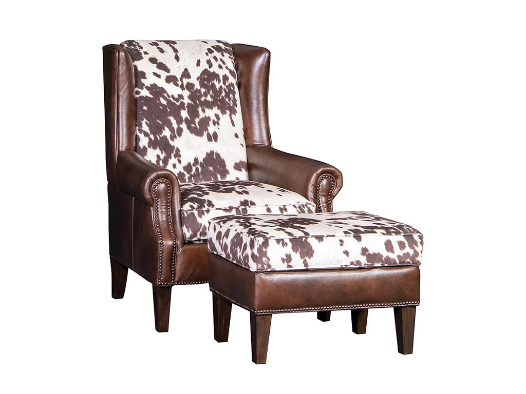 American Heritage by Mayo Canyon Fabric/Leather Chair 8486LF40