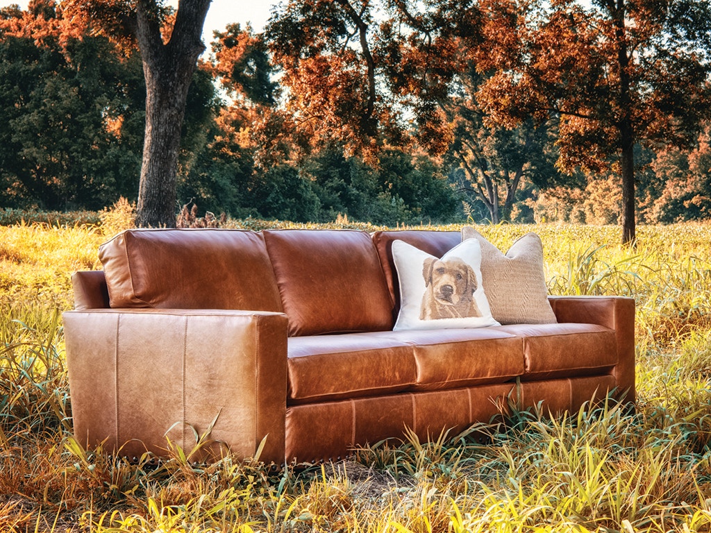 Phoenix Leather Sofa | Thomas Cole Designs | Brown | Over 88