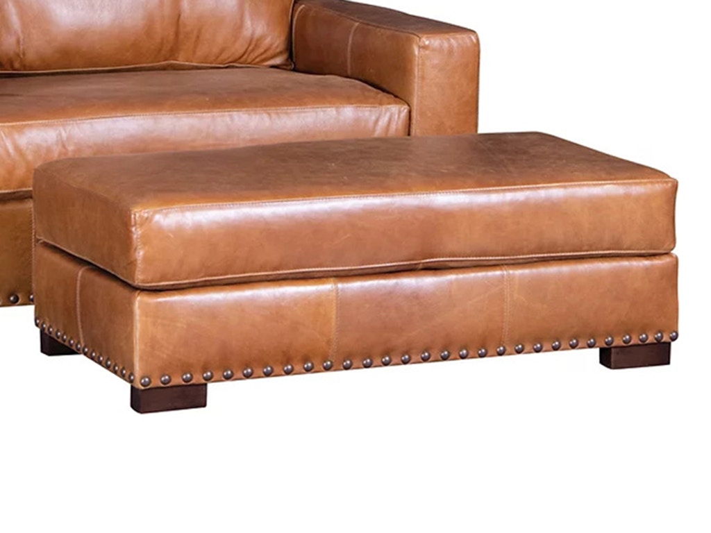American Heritage by Mayo Decoy Leather Ottoman 8886L50
