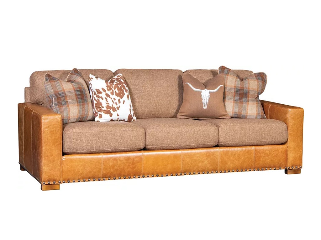 American Heritage by Mayo Decoy Fabric/Leather Sofa 8886LF10