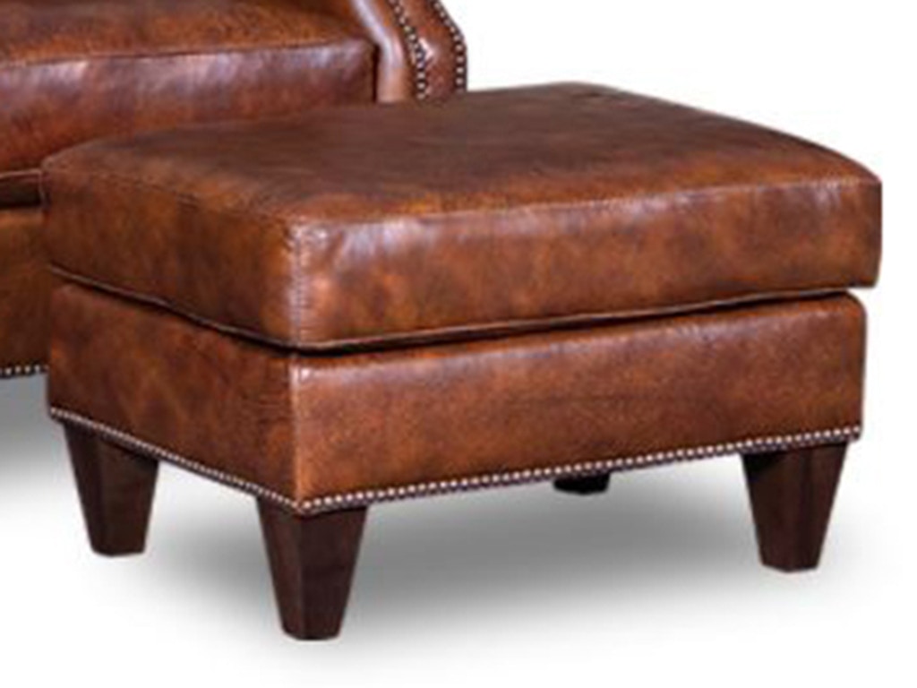 American Heritage by Mayo Sandbar Leather Ottoman 9686L50