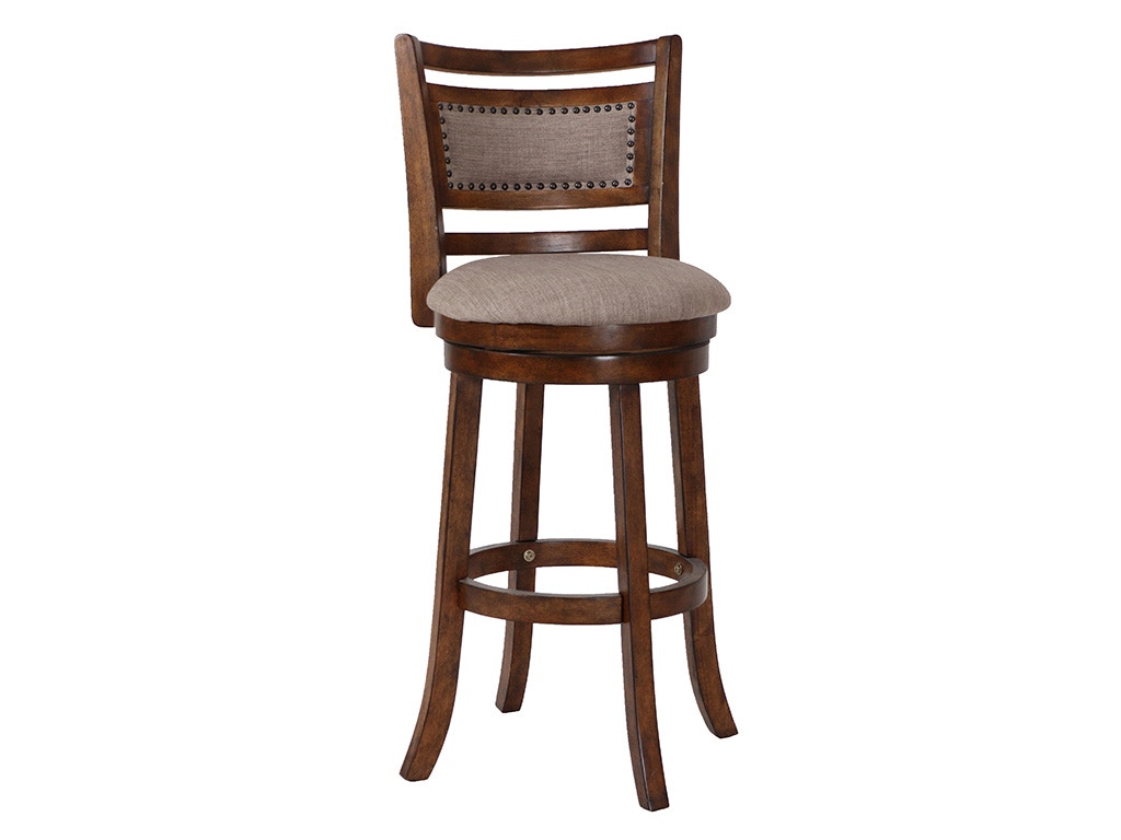 New Classic ABERDEEN 29 BARSTOOL - Dark BROWN/FABRIC SEAT S1218-BS-FB