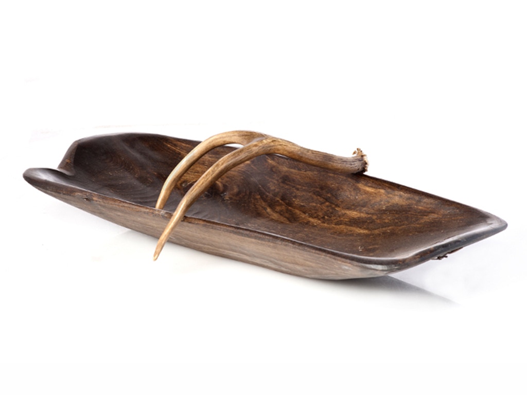 Mexican Country Imports Antler Bowl - Dark ABD