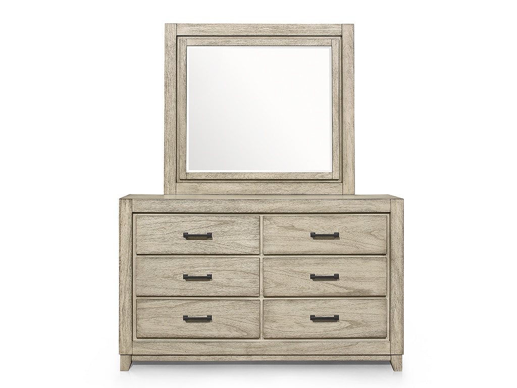 New Classic ASHLAND MIRROR - RUSTIC WHITE B923W-060