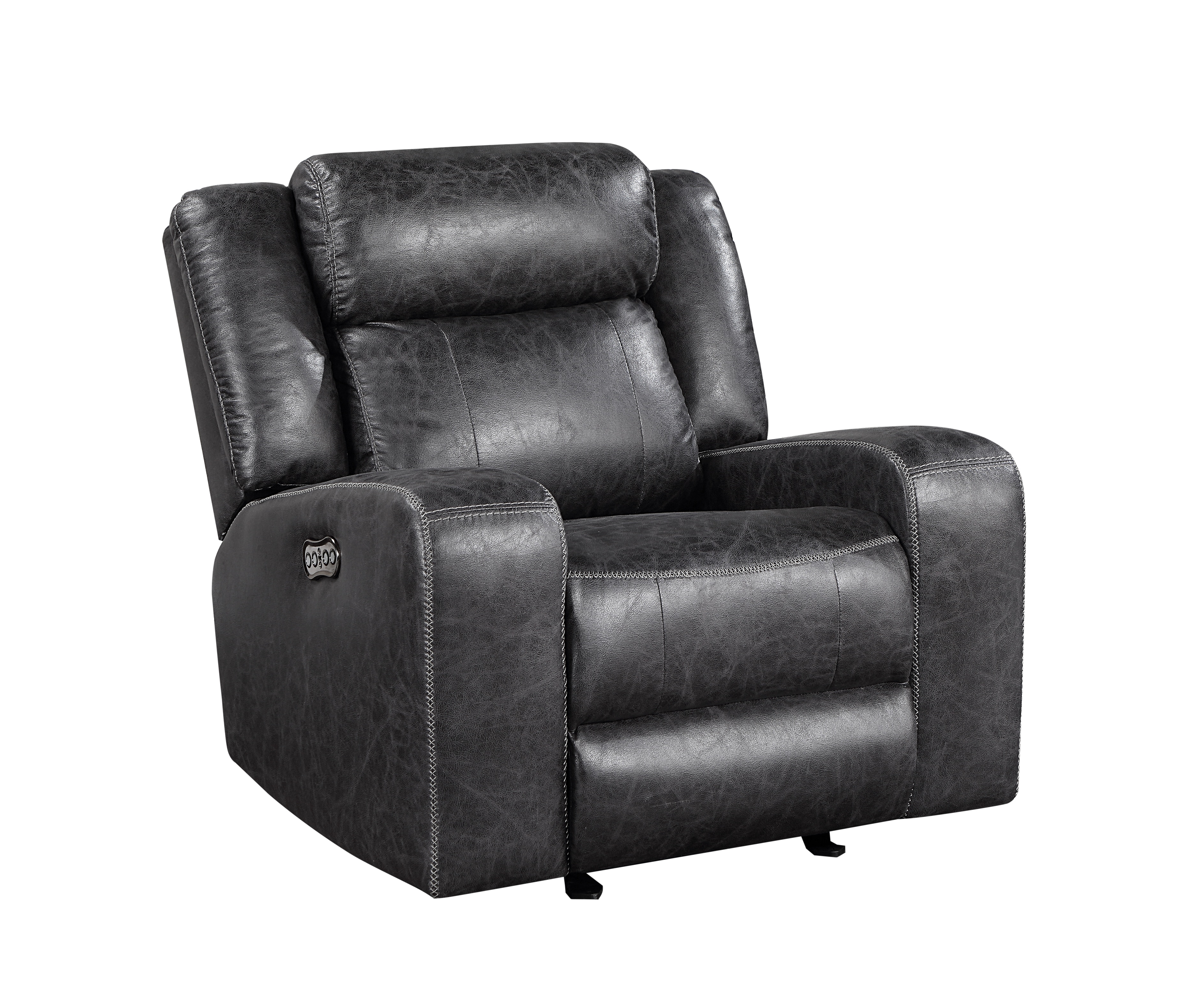 New Classic ATTICUS GLIDER RECLINER - CHARCOAL U2413-13-CHr