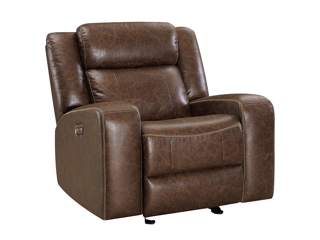 New Classic ATTICUS GLIDER RECLINER - MOCHA BROWN U2413-13-MCB