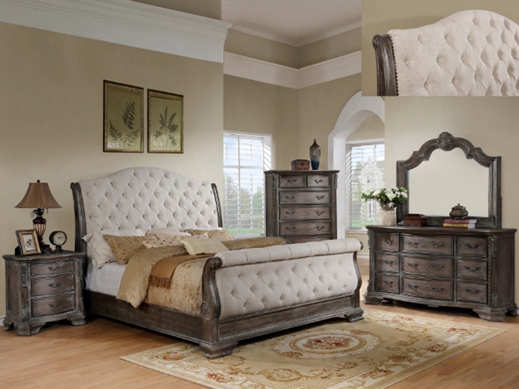 Hefner silver deals king sleigh bed