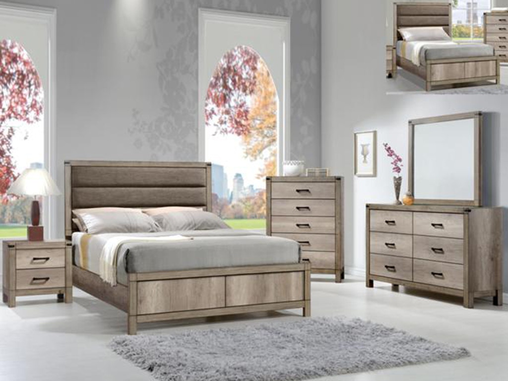 Crown Mark Bedroom Matteo King Bed B3200K - Furniture Market