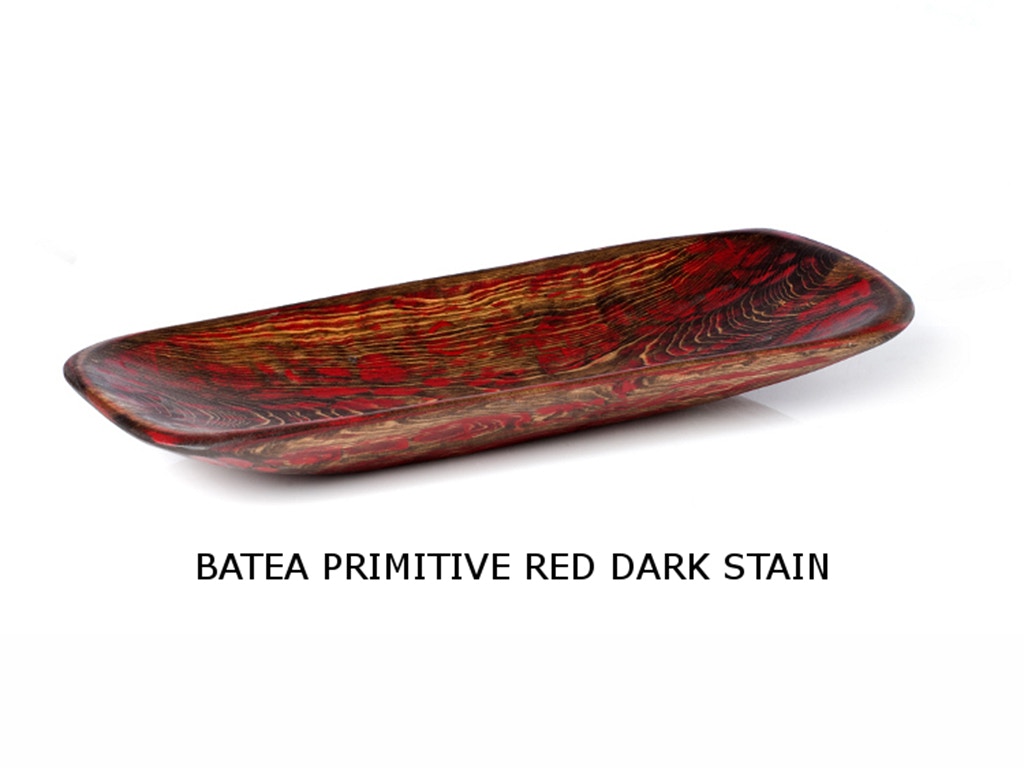 Mexican Country Imports Batea Primitive Red Dark Stain BPRD