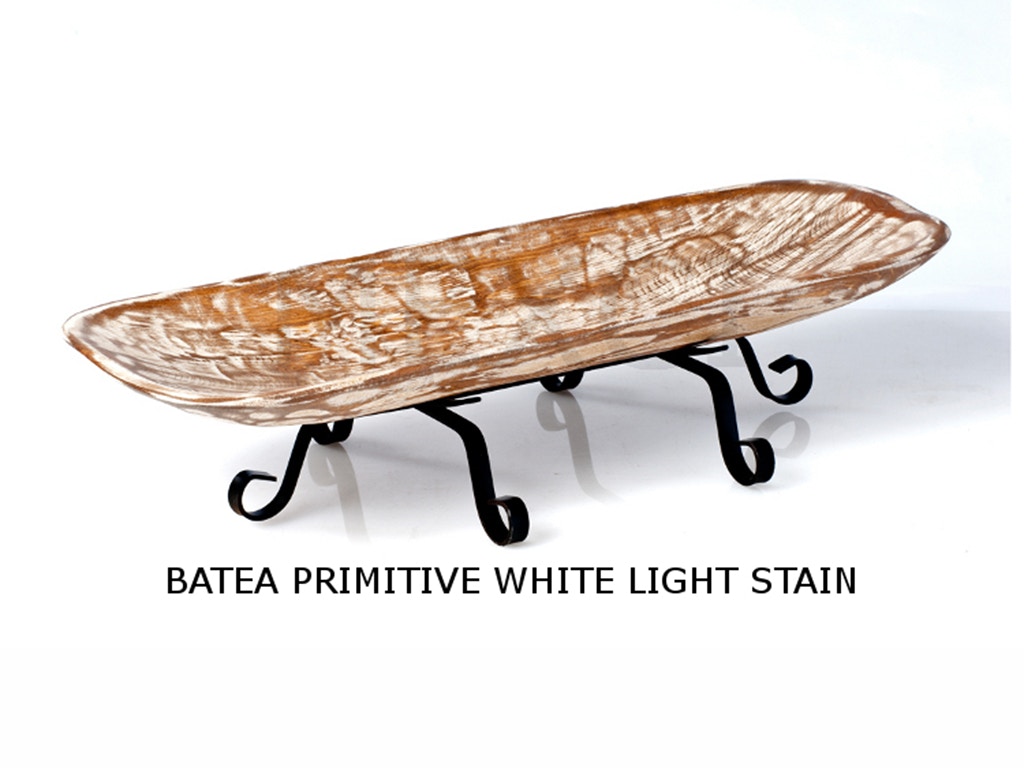 Mexican Country Imports Batea Primitive White Light Stain BPWL