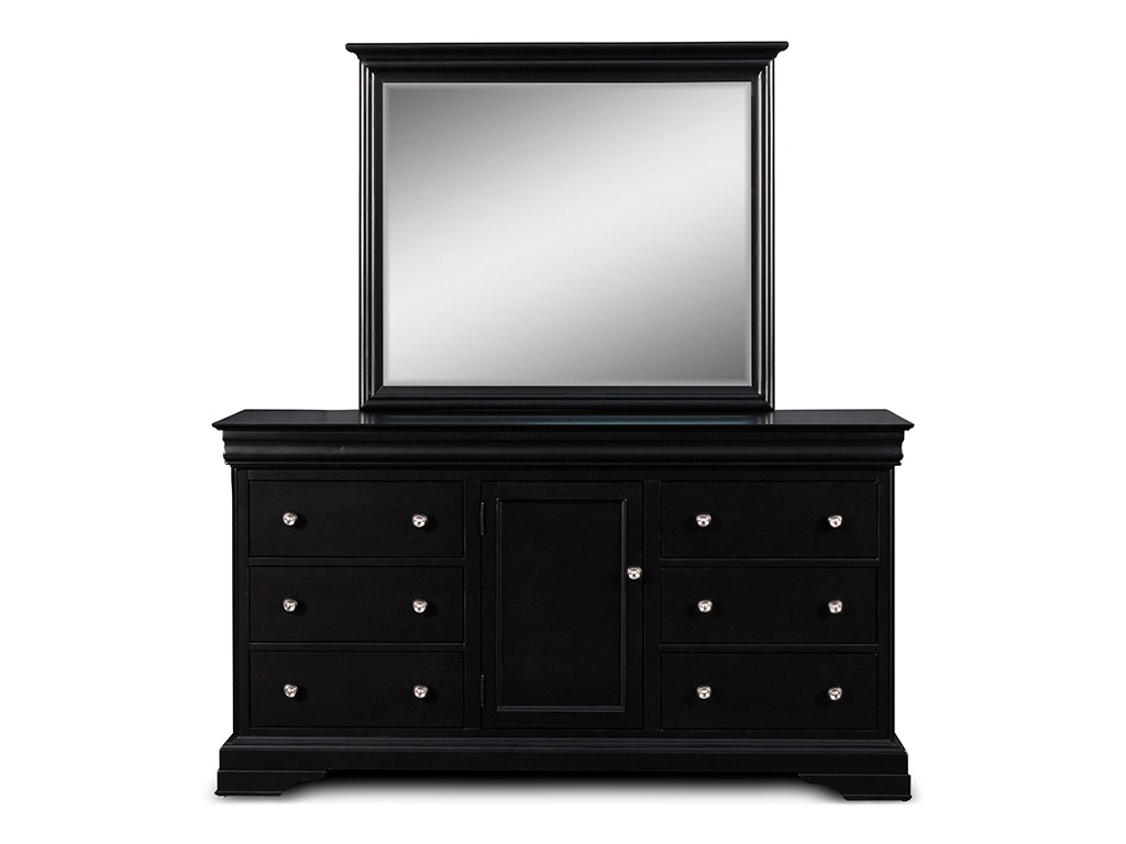 New Classic BELLE ROSE LANDSCAPE MIRROR - BLACK CHERRY BH013-060