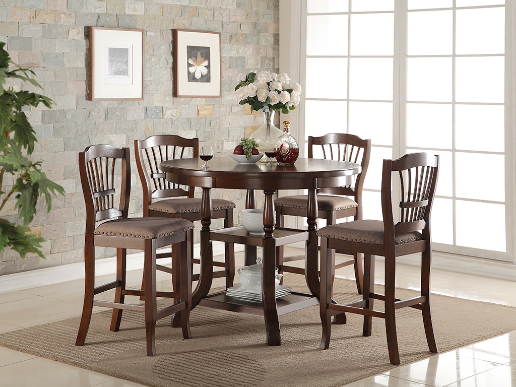 New Classic Bixby COUNTER TABLE + 4 Chairs D2541CT4C