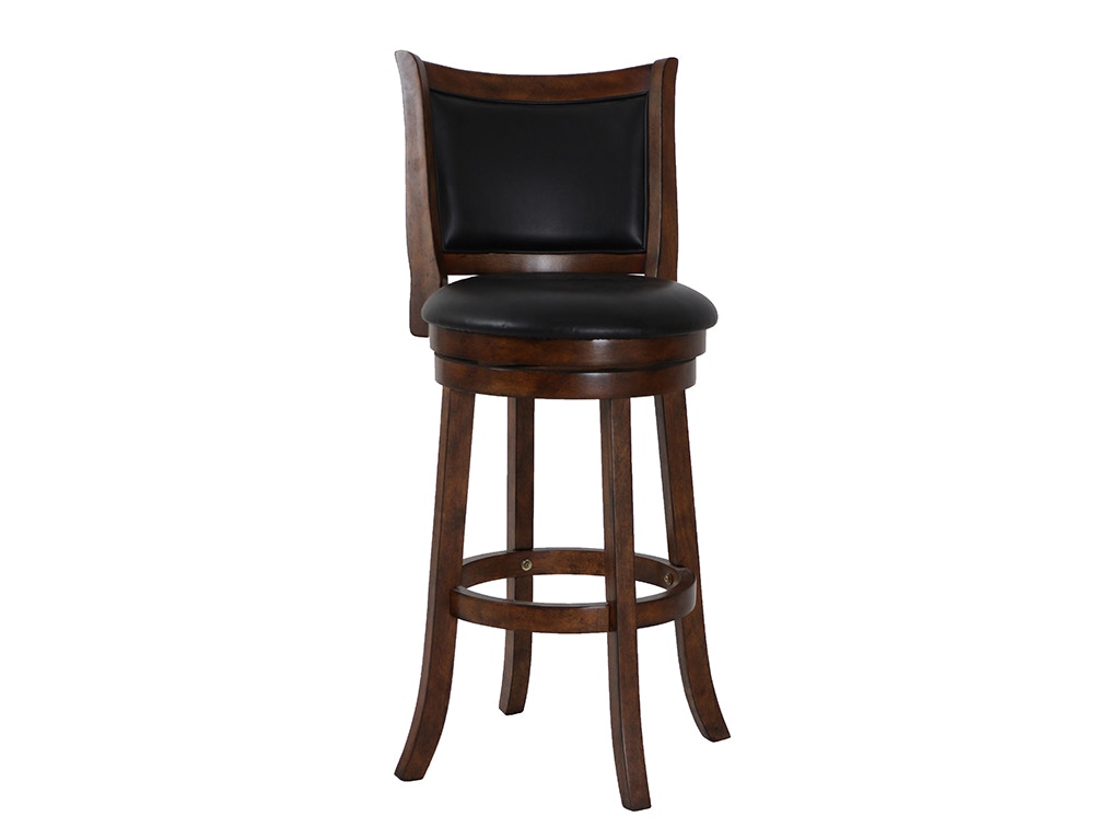 New Classic BRISTOL 29 BARSTOOL - Dark BROWN/PU SEAT S1131-BS-PB