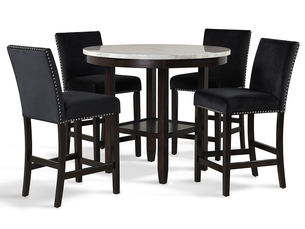 New Classic Celeste COUNTER TABLE + 4 CHAIRS D400CT4C
