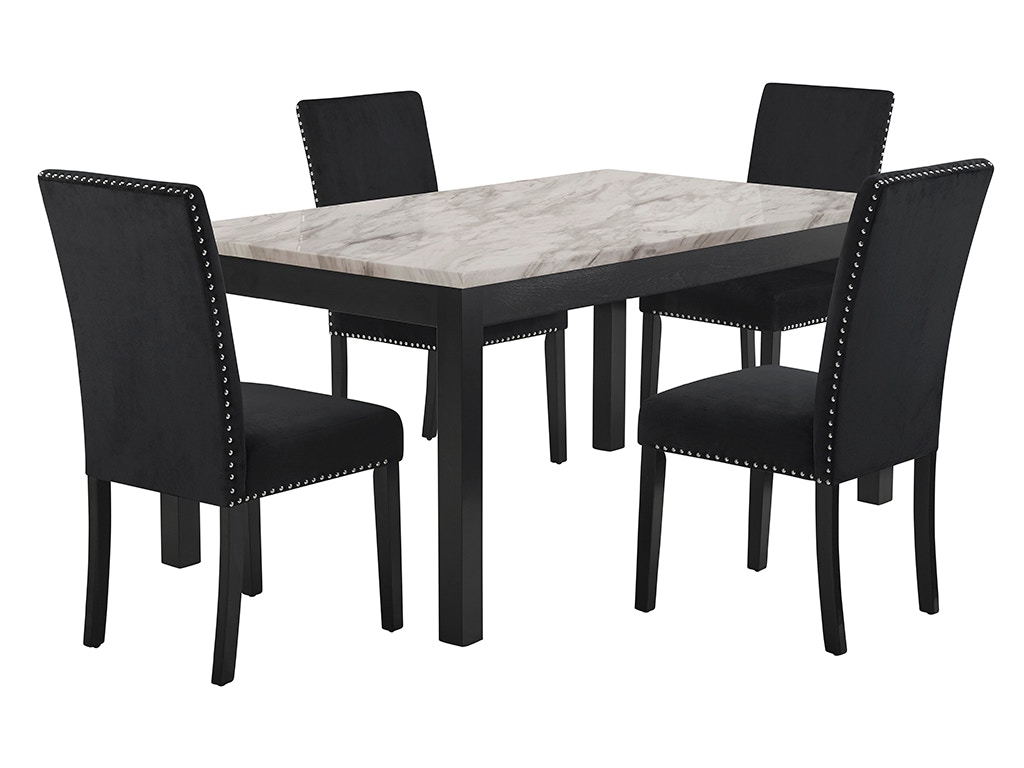 New Classic Celeste DINING TABLE + 4 CHAIRS D400T4C