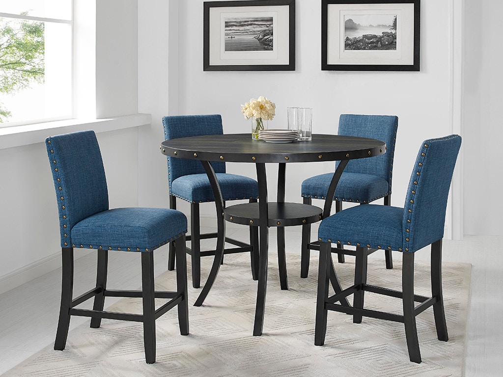 New Classic Crispin COUNTER TABLE + 4 D162CT4C-GRN