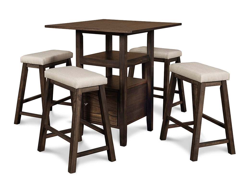 New Classic DERBY COUNTER TABLE & 4 STOOLS D3232-52S