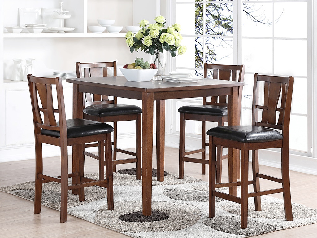 New Classic DIXON COUNTER TABLE with LAZY SUSAN - ESPRESSO D1426-12
