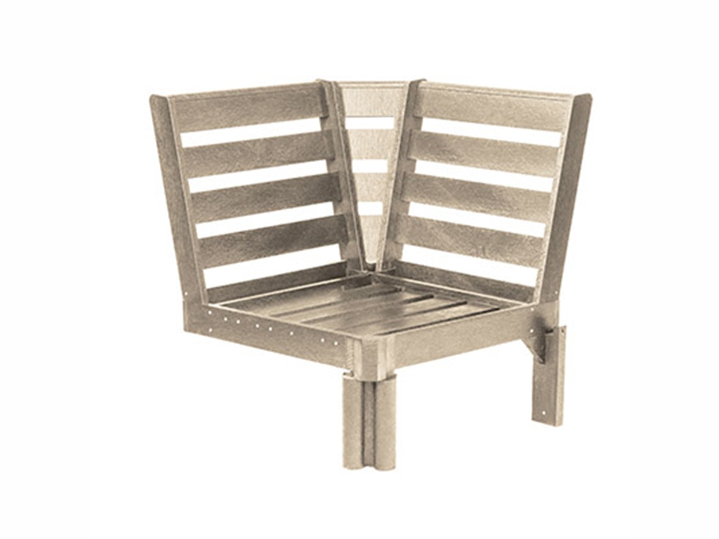 CR Plastic Products Deep Seating Sectional Corner Piece DSF266