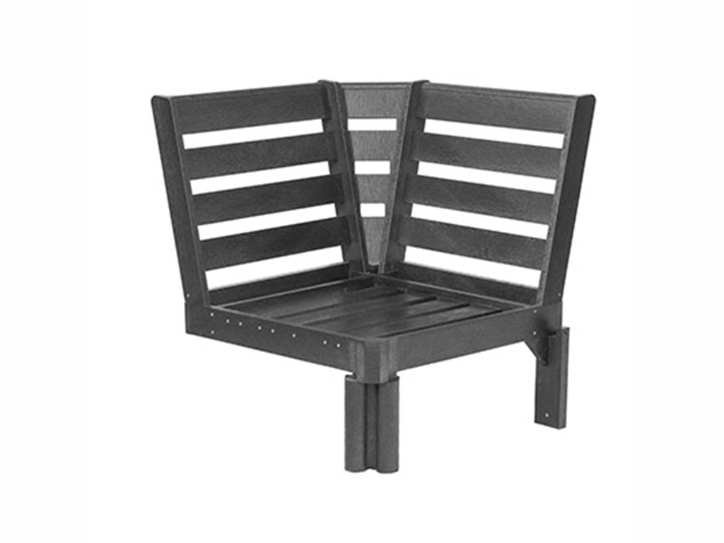 CR Plastic Products Deep Seating Sectional Corner Piece DSF286