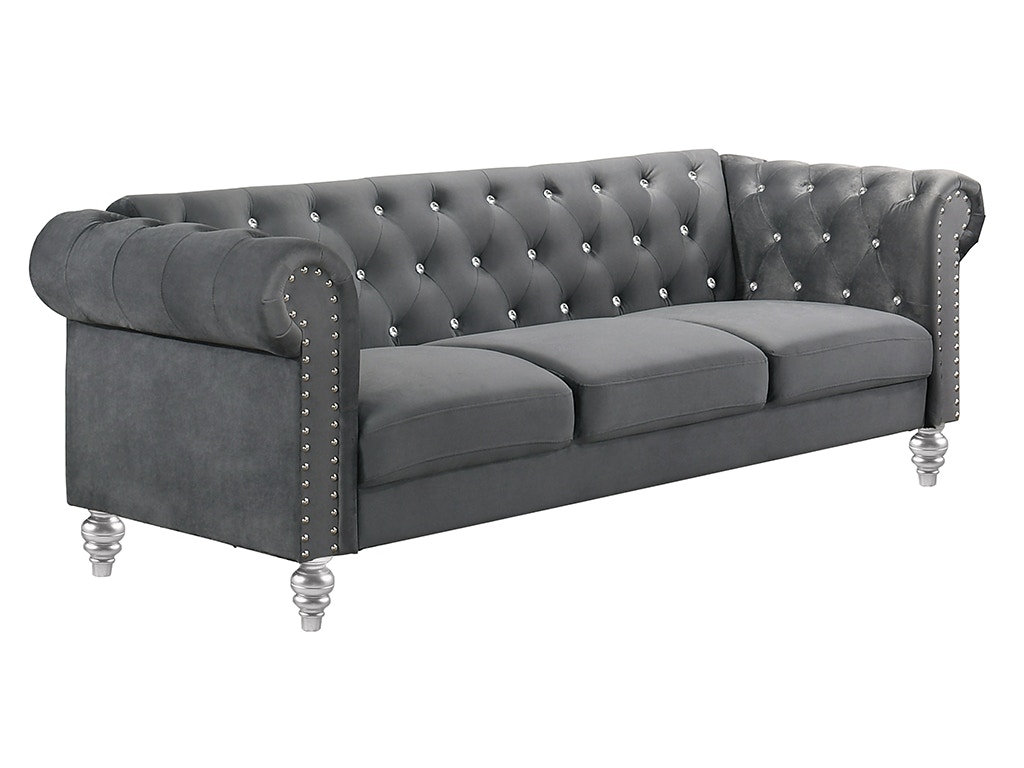 New Classic EMMA CRYSTAL SOFA UKD13-30-GRAY