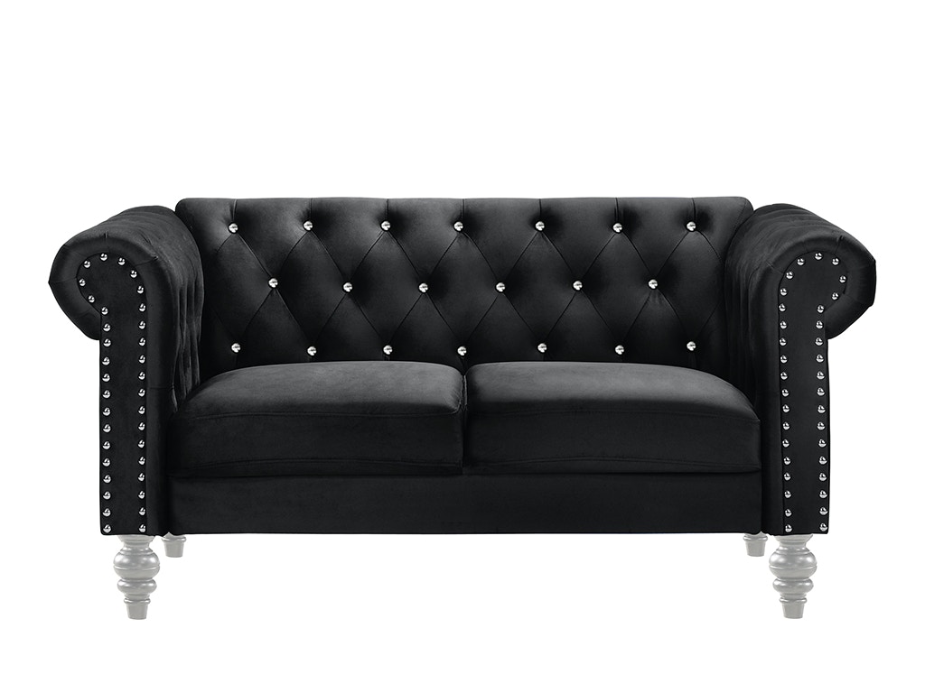 New Classic EMMA CRYSTAL LOVESEAT UKD13-20-BLACK