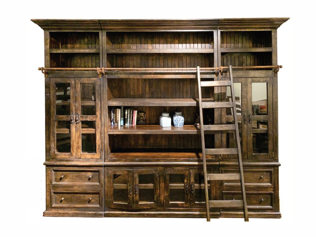 Factory 4 6-Piece Bookcase with Ladder LIB-03
