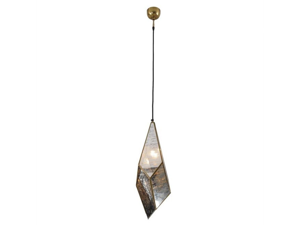 Home Trends & Design Boho Antique Brass Teardrop Pendant Small FBO-TD2
