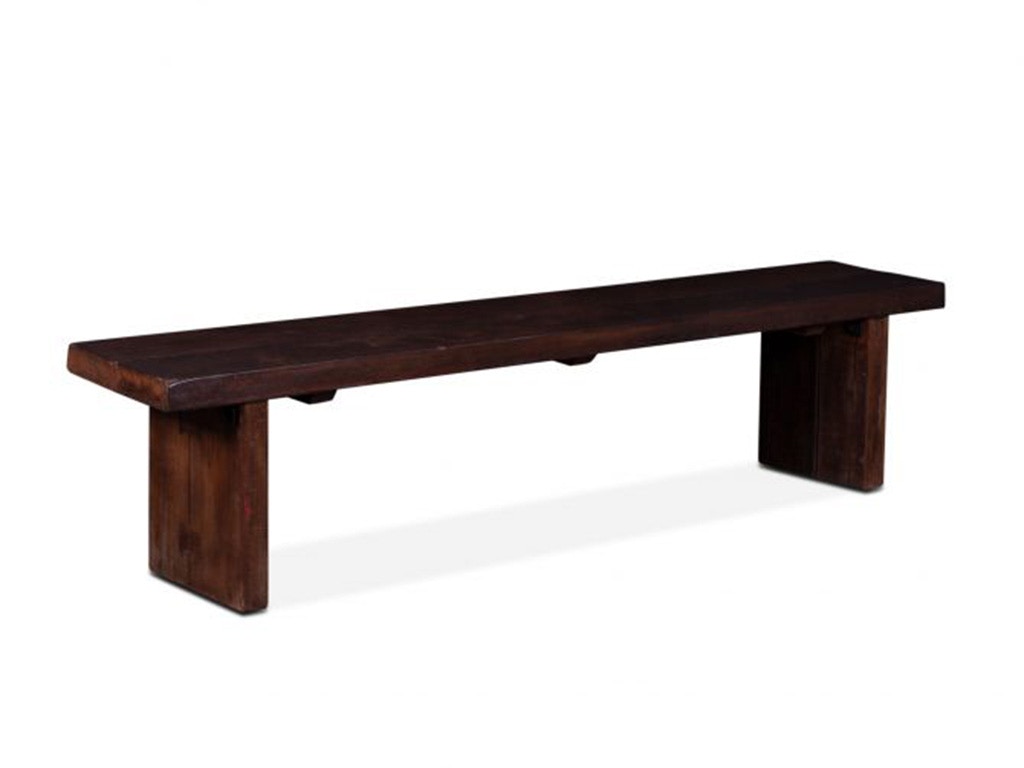 Home Trends & Design Barnwood 80 Bench Jacobean Brown FBWS-BN80JB