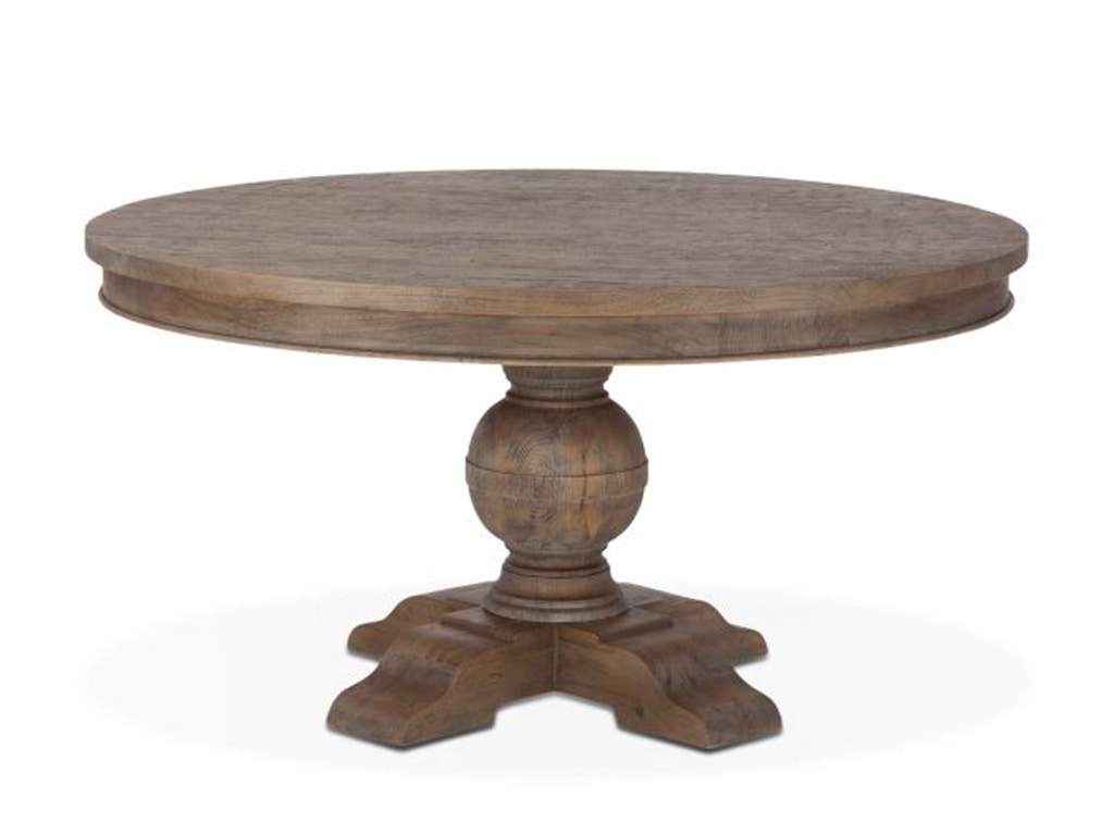 Home Trends & Design Colonial Plantation 54 Round Dining Table Weathered Teak FCP-RD54WT