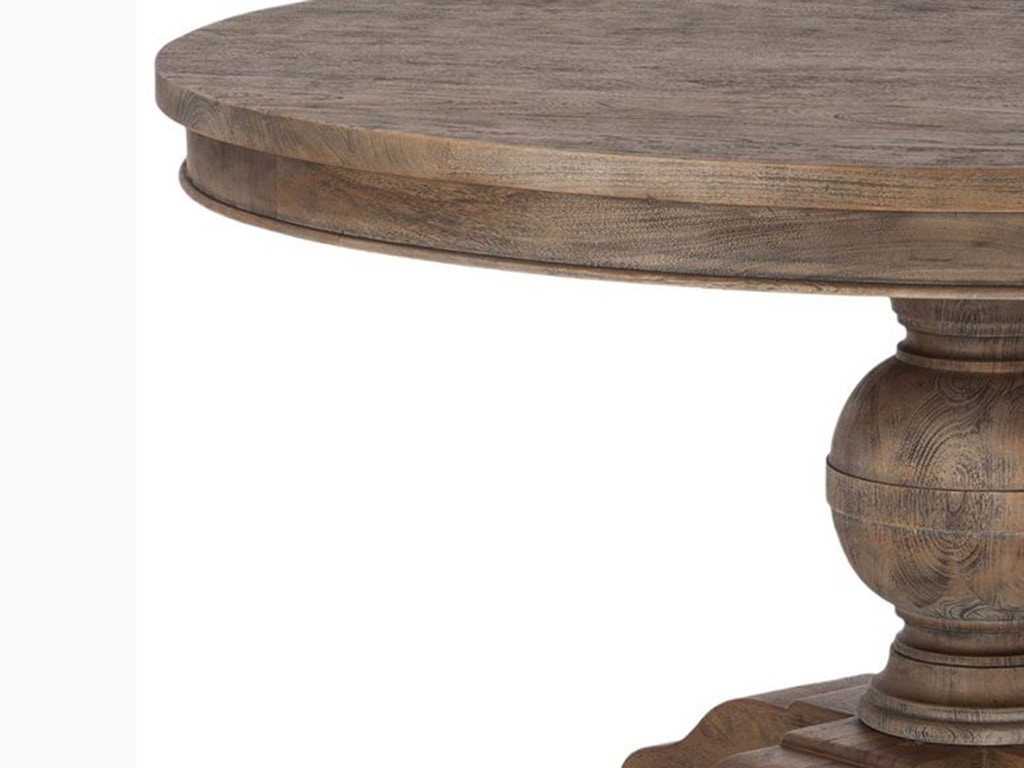 54 round wood dining table