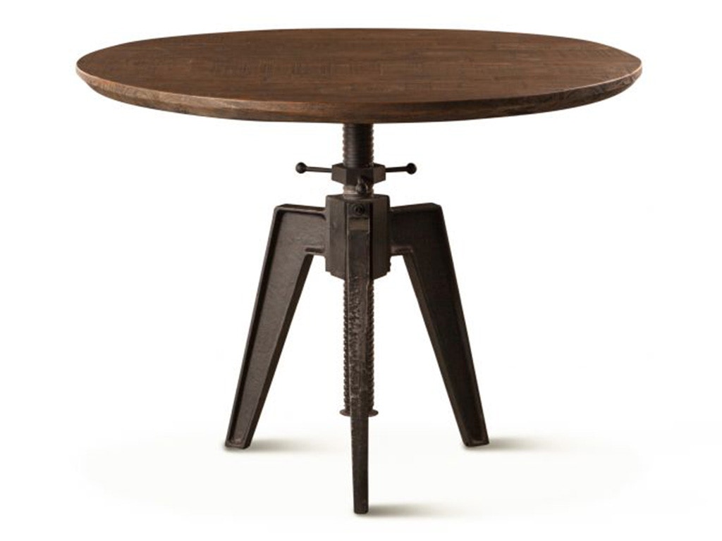 Home Trends & Design Carnegie 42 Adjustable Round Table Bandsaw Teak FCR-ADT42BST