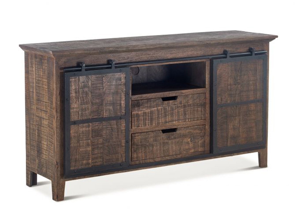 Home Trends & Design Carnegie Plasma Cabinet 66 Bandsaw Teak FCR-PC66BST