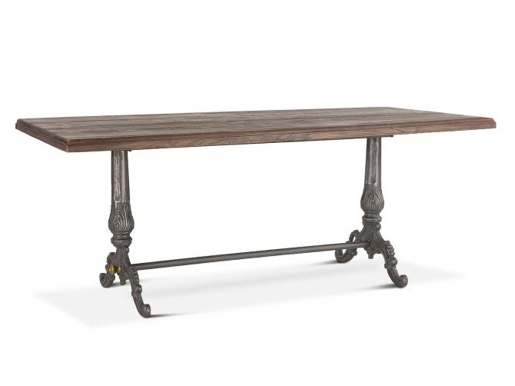 Home Trends & Design French Vintage 76 Dining Table Weathered Gray FFV-DT76WG