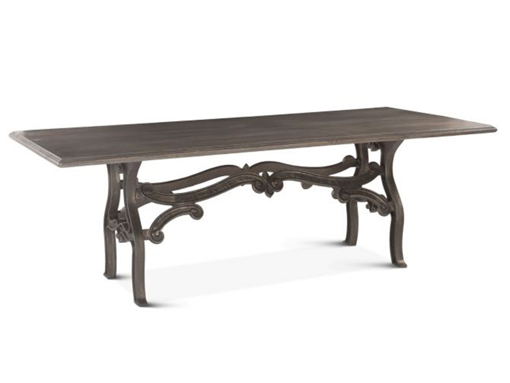 Home Trends & Design Hobbs 90 Dining Table Weathered Gray FHB-DT90GG