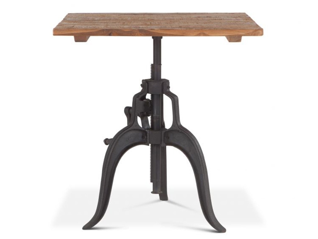 Home Trends & Design Industrial Loft 30 Adjustable Square Dining Table FIL-DT30