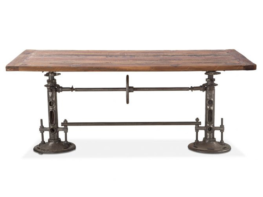 Home Trends & Design Industrial Loft 82 Adjustable Dining Table FIL-DT82W