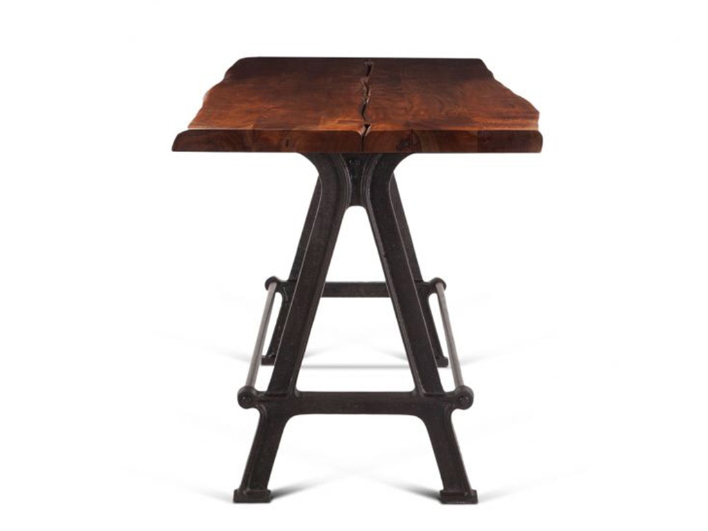 Home Trends & Design Industrial Loft 72 Gathering Table Walnut FIL-GT72WNAZ
