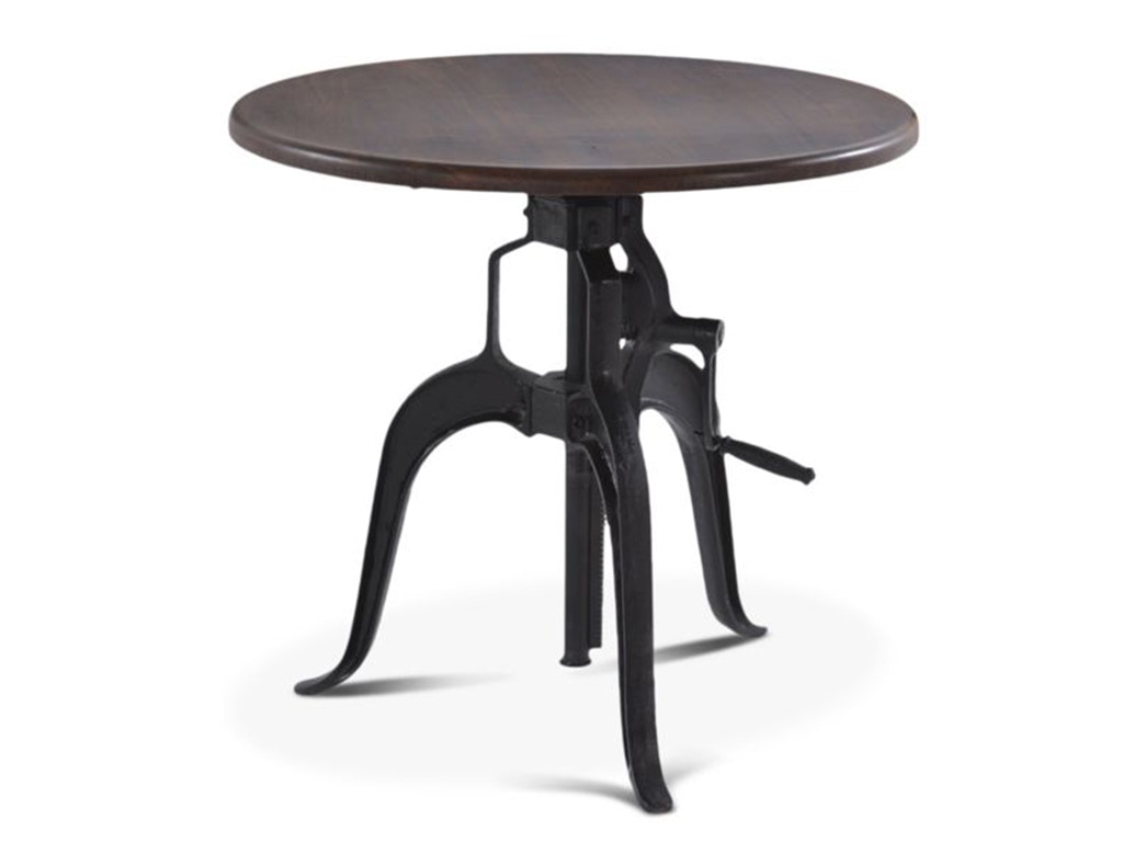 Industrial round store crank table